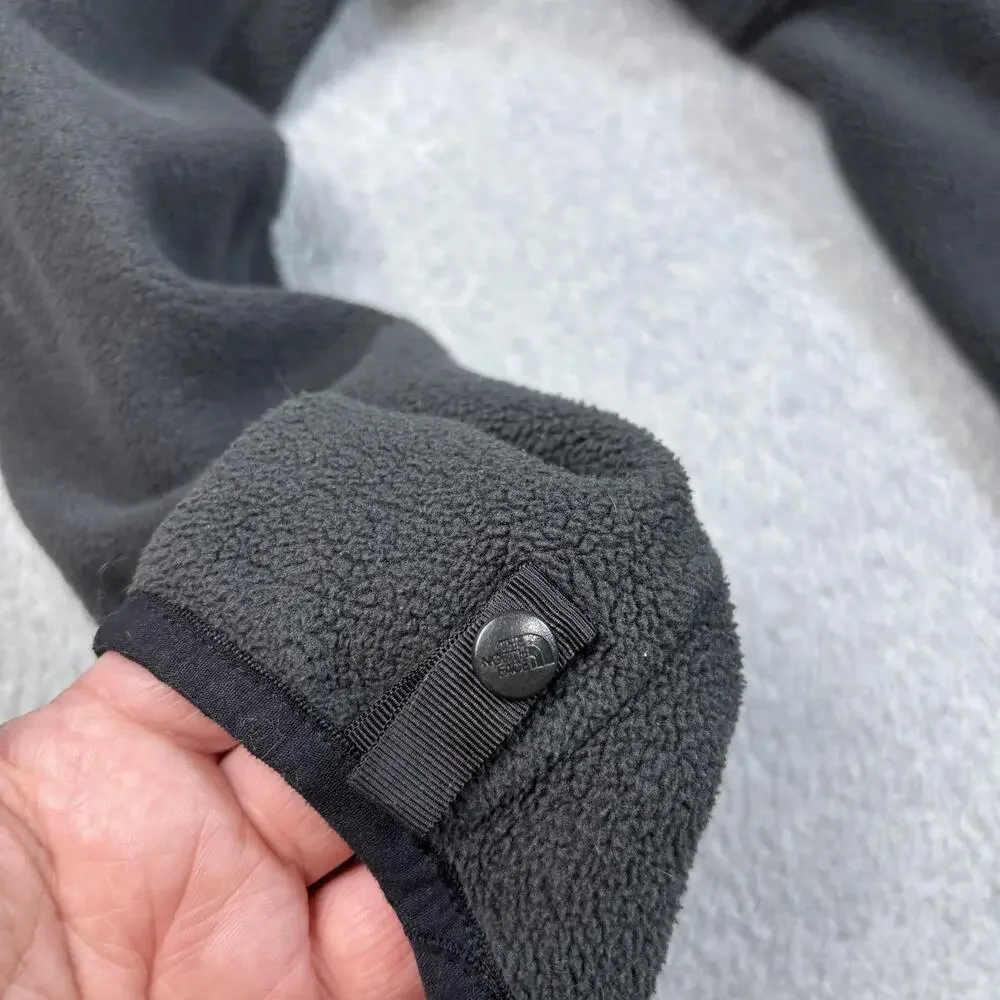 North Face Jacket Mens Small Black Full Zip Fleece Outdoor Layering Hiking Climb